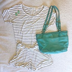 J Crew Striped Romper